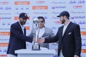 DFCC Bank Cup for 2019 New Zealand Tour of Sri Lanka unveils at Galle International Cricket Stadium 1
